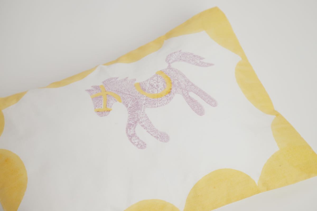 Cot Bedding Set - I Am Going To The Circus With Dohar - Yellow | Verified Sustainable by Brown Living™