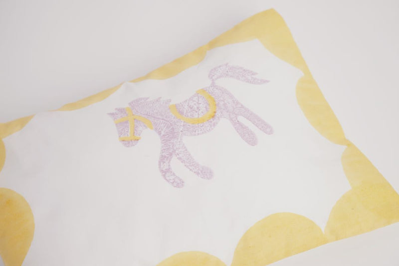 Buy Cot Bedding Set - I Am Going To The Circus - Yellow | Shop Verified Sustainable Bed Linens on Brown Living™