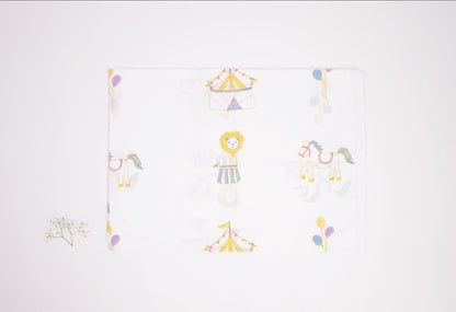 Cot Bedding Set - I Am Going To The Circus - Yellow | Verified Sustainable by Brown Living™