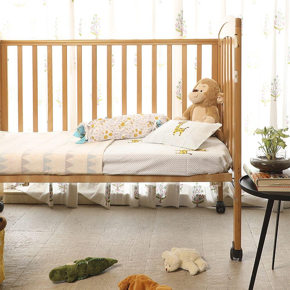 Cot Bedding Set - My Best Friend The Giraffe - Blue | Verified Sustainable by Brown Living™