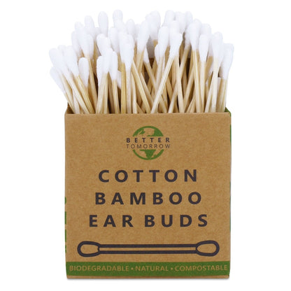 Cotton Bamboo Earbuds - 3 Packs | Verified Sustainable by Brown Living™