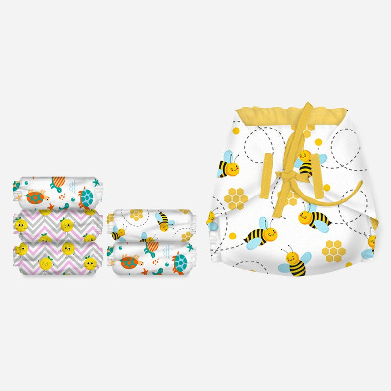 Buy Cotton Cloth Nappies/Langot for New Born Baby 3-6 months | 100% Pure Cotton Nappies | Pack of 6 | Shop Verified Sustainable Products on Brown Living