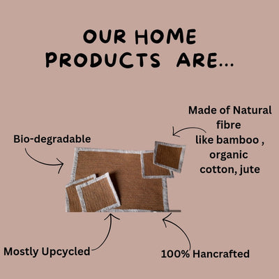 Cotton Coasters - Set of 4 – Table Linens on Brown Living™. SKU: COTHOMICE49_24BL4006. Img 6.