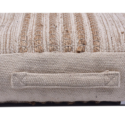 Cotton Jute Stripe Cluster Floor Cushion | Verified Sustainable by Brown Living™