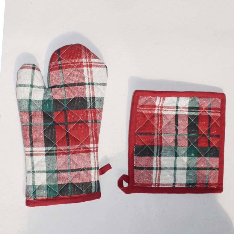 Buy Cotton Oven Mitts & Pot Holder Set | Shop Verified Sustainable Kitchen Linens on Brown Living™