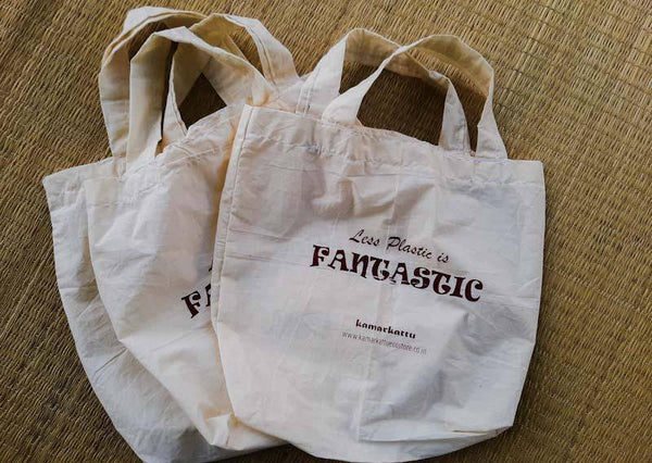 Buy Cotton Shopping Bags - Small - Pack of 4 | Shop Verified Sustainable Reusable Bag on Brown Living™