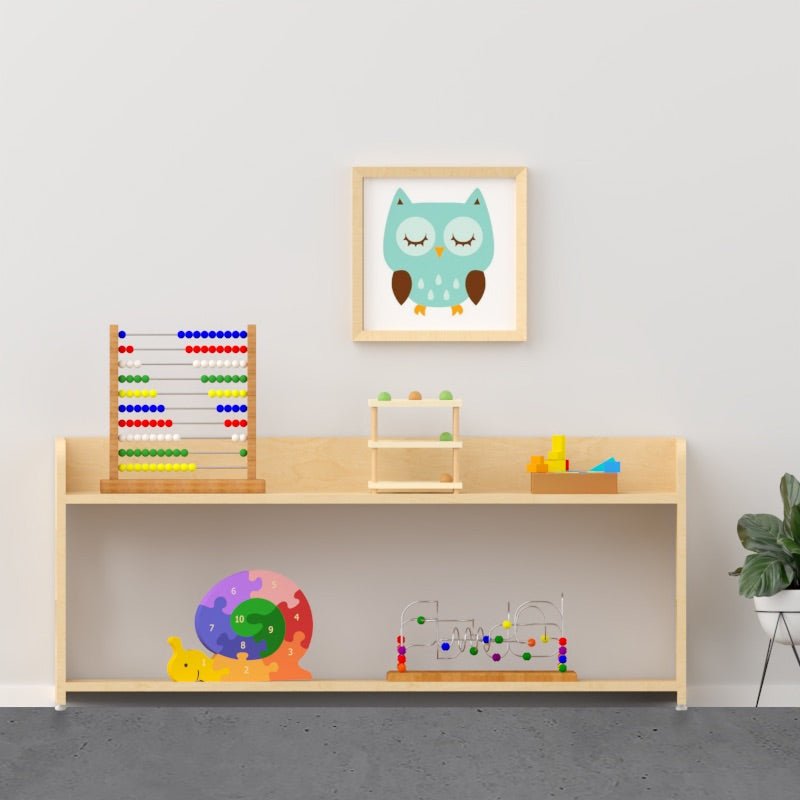 Cream Strawberry Montessori Toddler Low Shelf | Verified Sustainable by Brown Living™