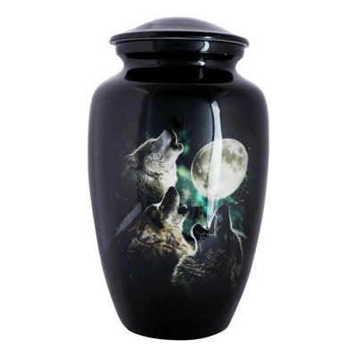 Cremation Urns for Adult Ashes for Funeral - Aluminium – Memorial Ceremony Supplies on Brown Living™. SKU: UB006. Img 2.