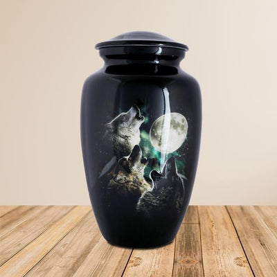 Cremation Urns for Adult Ashes for Funeral - Aluminium – Memorial Ceremony Supplies on Brown Living™. SKU: UB006. Img 1.