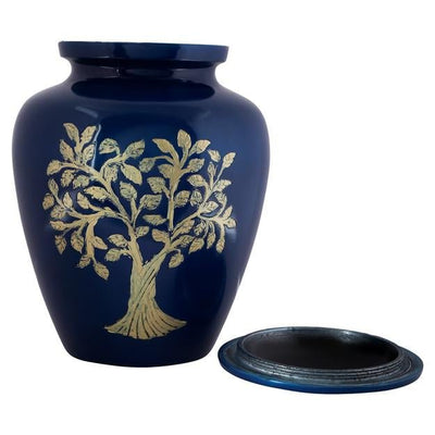 Cremation Urns for Adult Ashes for Funeral, Aluminium – Memorial Ceremony Supplies on Brown Living™. SKU: UB011. Img 5.