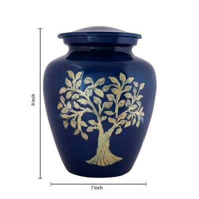 Cremation Urns for Adult Ashes for Funeral, Aluminium – Memorial Ceremony Supplies on Brown Living™. SKU: UB011. Img 6.