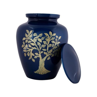 Cremation Urns for Adult Ashes for Funeral, Aluminium – Memorial Ceremony Supplies on Brown Living™. SKU: UB011. Img 4.
