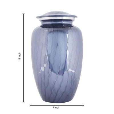 Cremation Urns for Adult Ashes for Funeral, Aluminium – Memorial Ceremony Supplies on Brown Living™. SKU: UB013. Img 6.