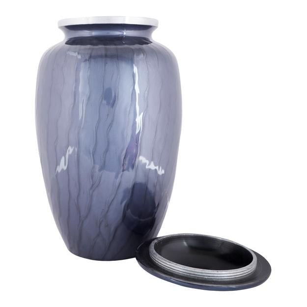 Cremation Urns for Adult Ashes for Funeral, Aluminium – Memorial Ceremony Supplies on Brown Living™. SKU: UB013. Img 5.