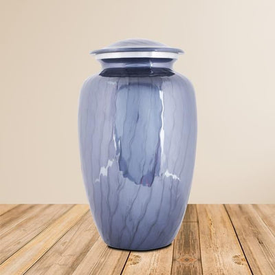 Cremation Urns for Adult Ashes for Funeral, Aluminium – Memorial Ceremony Supplies on Brown Living™. SKU: UB013. Img 1.
