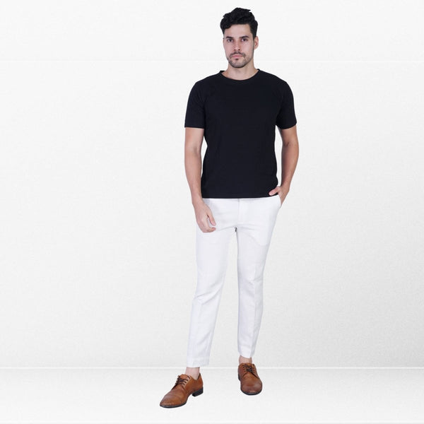 Buy Crisp White Hemp Trousers - Clean and Contemporary Look | Shop Verified Sustainable Products on Brown Living