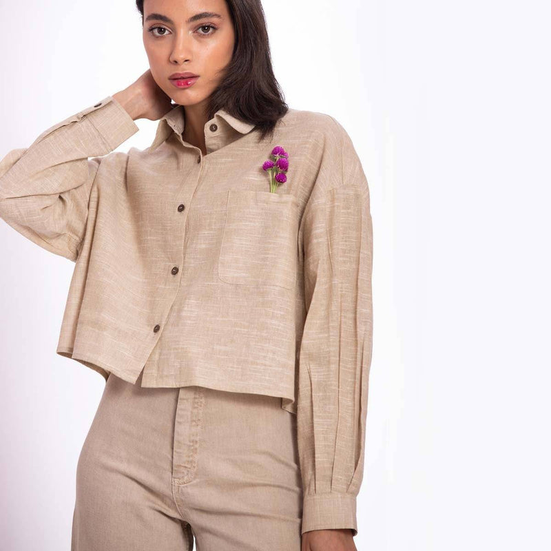 Buy Cropped Shirt | Shop Verified Sustainable Womens Shirt on Brown Living™