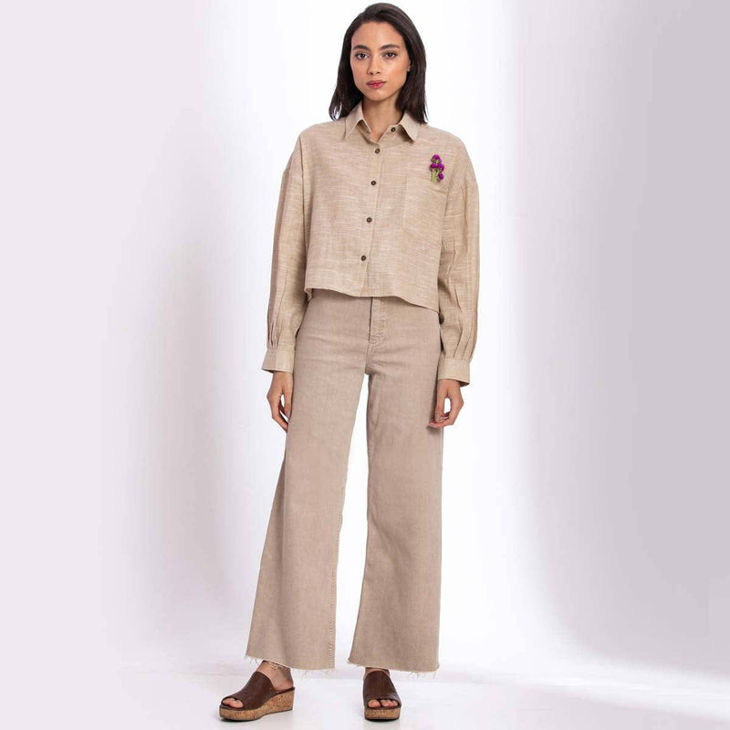 Buy Cropped Shirt | Shop Verified Sustainable Womens Shirt on Brown Living™