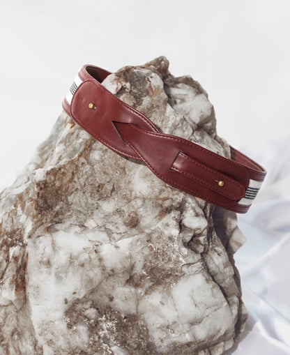 Crossover Dressbelt made with cactus leather | Verified Sustainable by Brown Living™