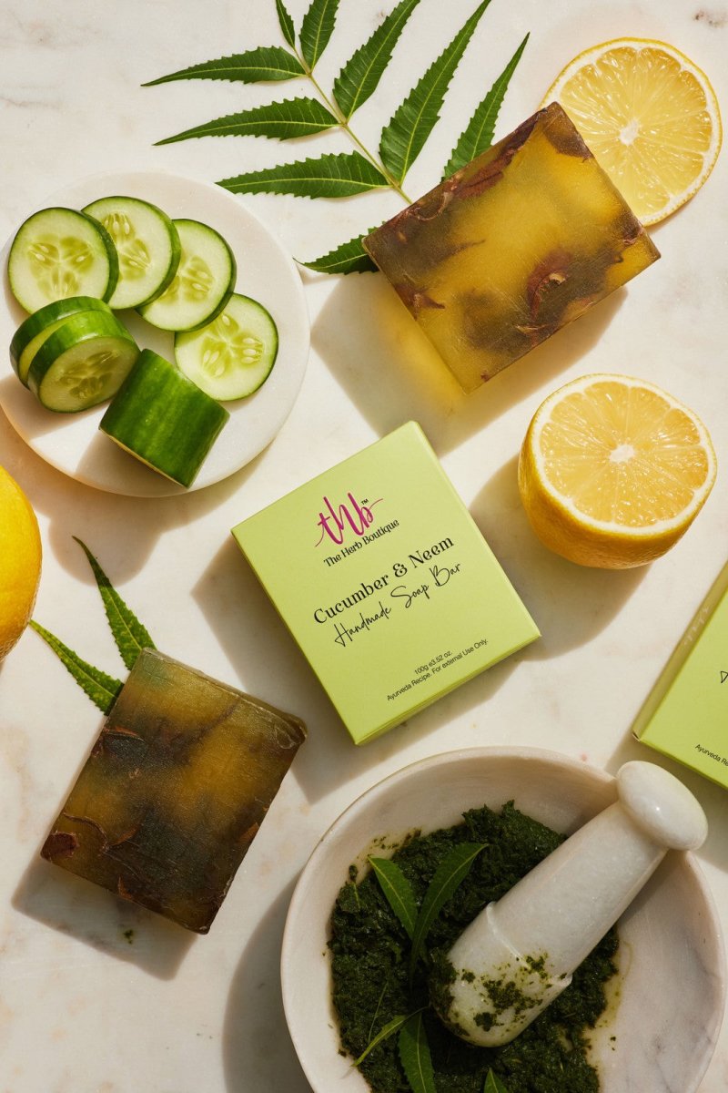 Buy Cucumber & Neem Soap - 100g | Shop Verified Sustainable Body Soap on Brown Living™