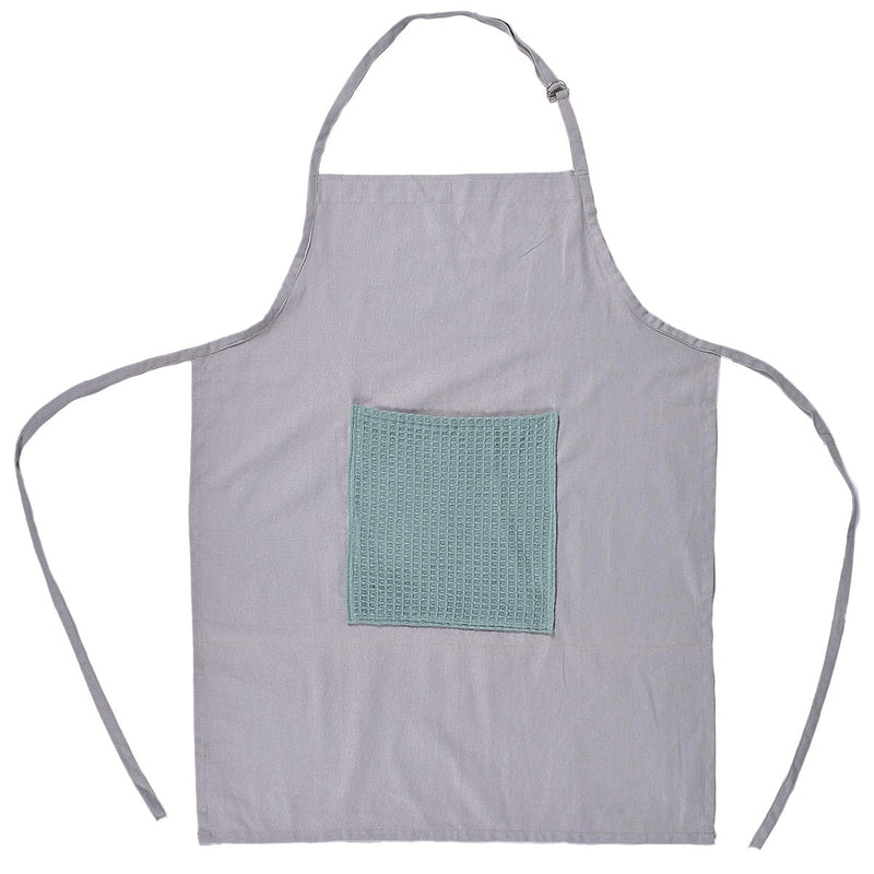 Buy Culinary Companions - Chic Grey & Green Apron | Shop Verified Sustainable Kitchen Linens on Brown Living™