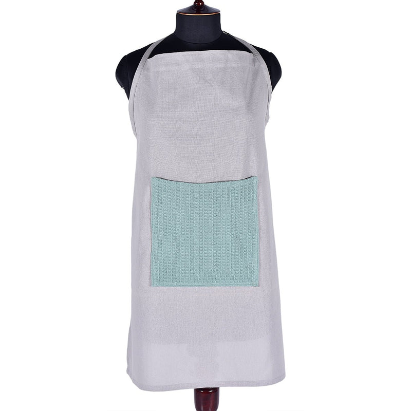 Buy Culinary Companions - Chic Grey & Green Apron | Shop Verified Sustainable Kitchen Linens on Brown Living™