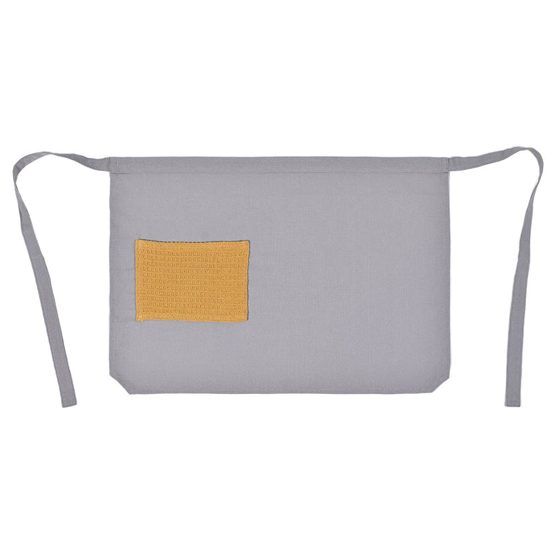 Buy Culinary Companions - Chic Grey & Ochre Apron | Shop Verified Sustainable Products on Brown Living