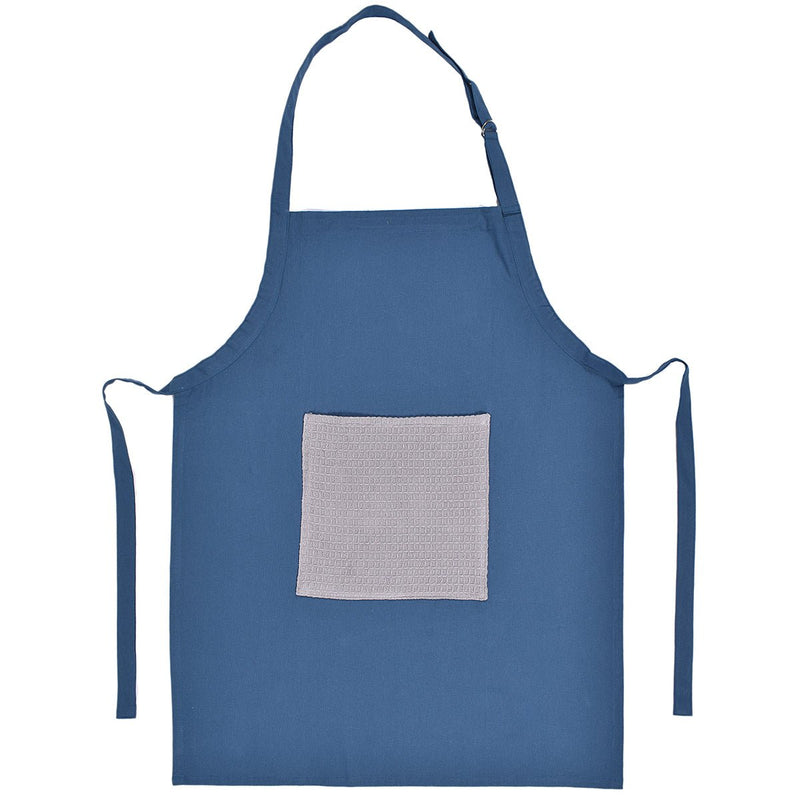 Buy Culinary Companions - Chic Grey & Teal Apron | Shop Verified Sustainable Kitchen Linens on Brown Living™