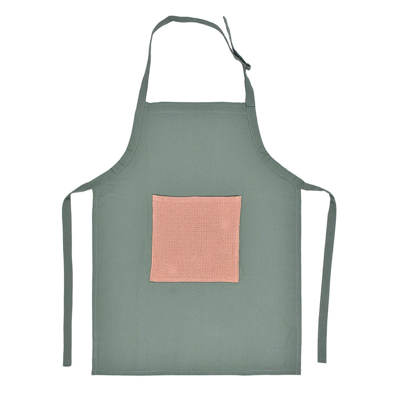 Buy Culinary Companions - Sage Green & Rose Pink Apron | Shop Verified Sustainable Kitchen Linens on Brown Living™