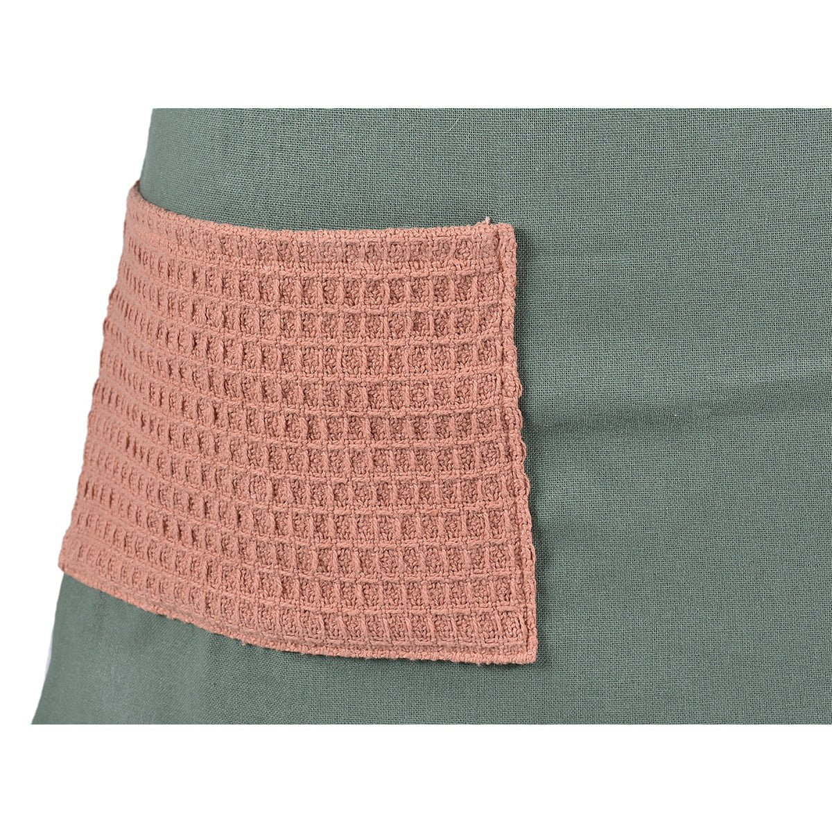 Culinary Companions - Sage Green & Rose Pink Apron | Verified Sustainable by Brown Living™