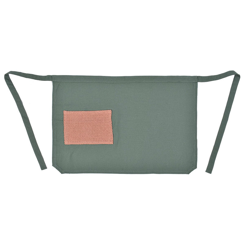 Buy Culinary Companions - Sage Green & Rose Pink Apron | Shop Verified Sustainable Kitchen Linens on Brown Living™