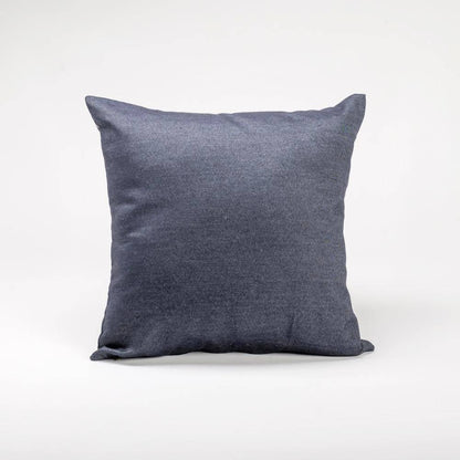 Cushion Cover with Premium Handmade Cotton Fabric - Midnight Blue | Verified Sustainable by Brown Living™