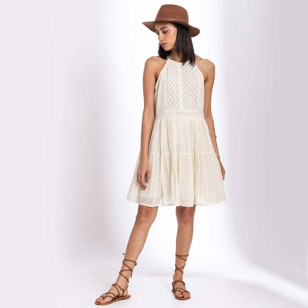 Buy Cute Halter Organic Cotton Dress | Shop Verified Sustainable Products on Brown Living