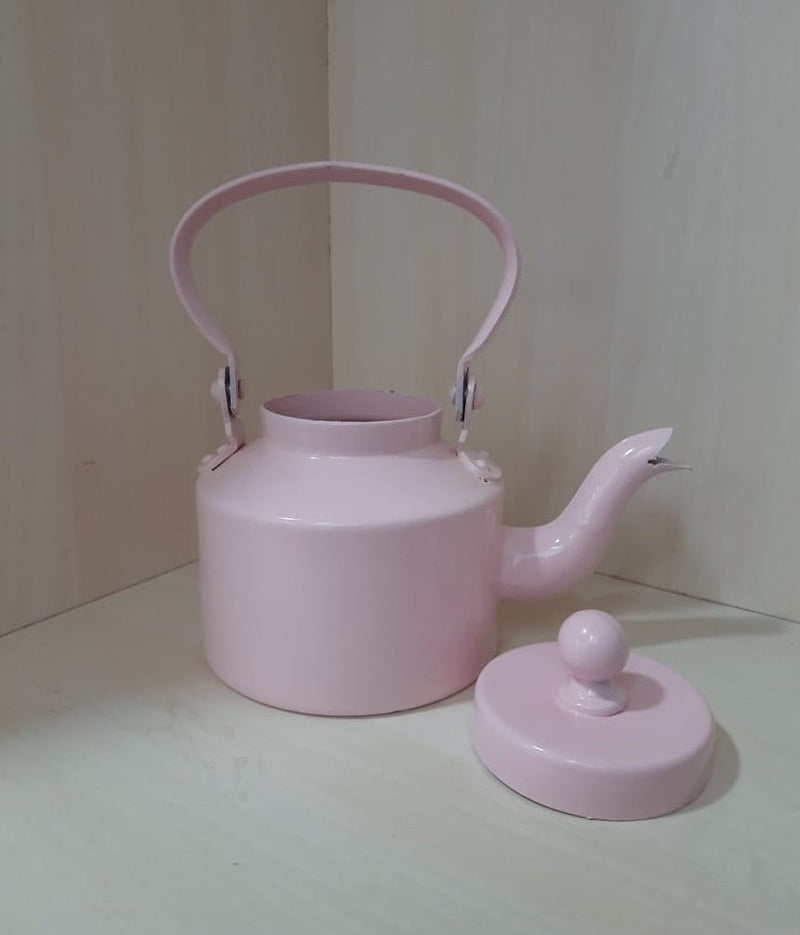 Buy Cutting Chai Aluminium Kettle Print Light Pink - Add Some Colour and Flavour to Your Tea Time | Shop Verified Sustainable Products on Brown Living