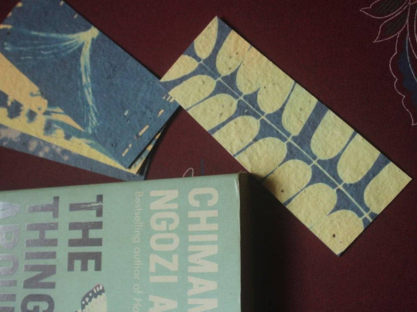 Buy Cyanotype Bookmarks | Feeling Blue | Seed Paper - Set of 3 | Shop Verified Sustainable Bookmarks on Brown Living™