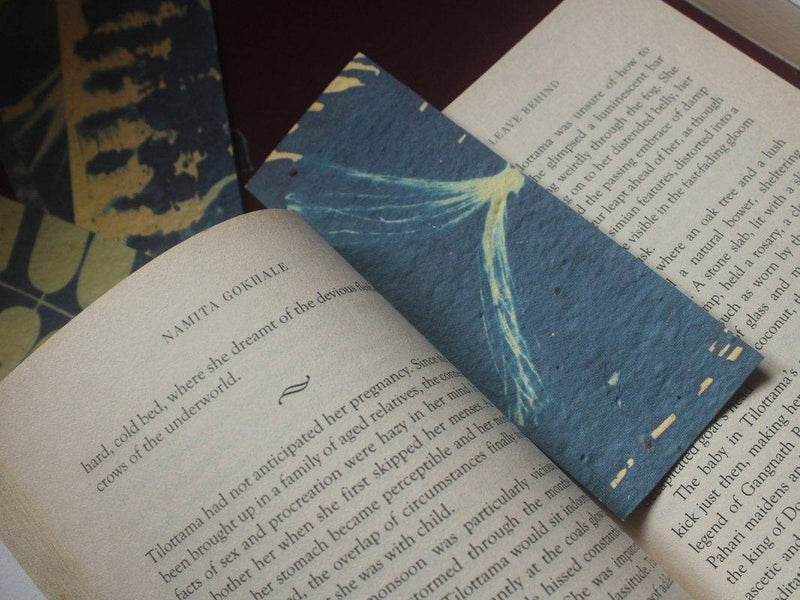 Buy Cyanotype Bookmarks | Feeling Blue | Seed Paper - Set of 3 | Shop Verified Sustainable Products on Brown Living