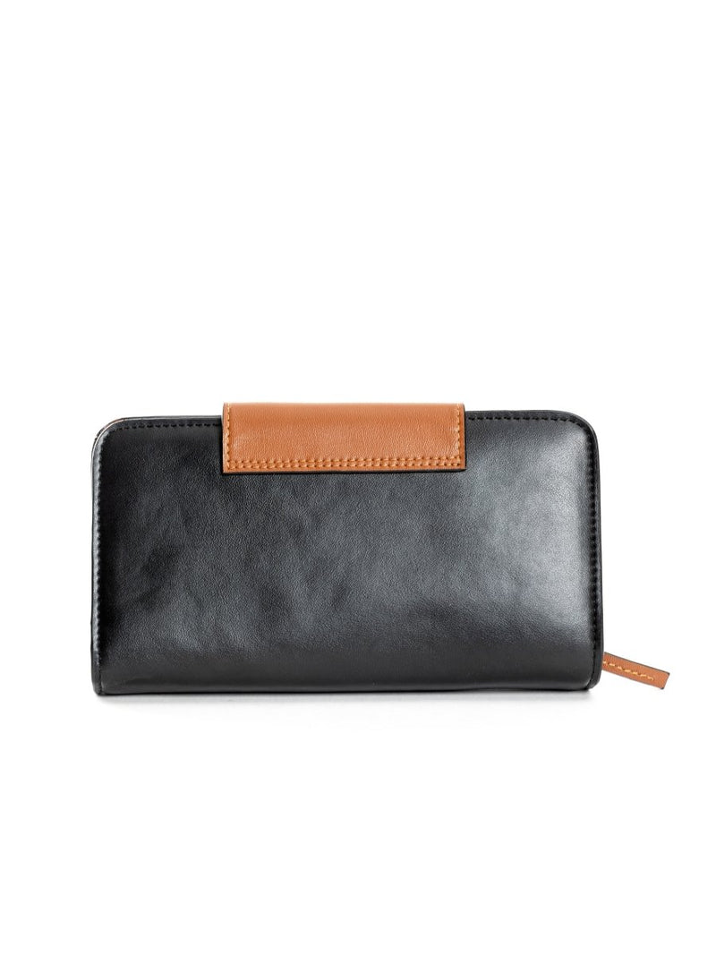 Buy Cybele (Black & Gingerbread) | Apple Leather Wallets | Shop Verified Sustainable Products on Brown Living