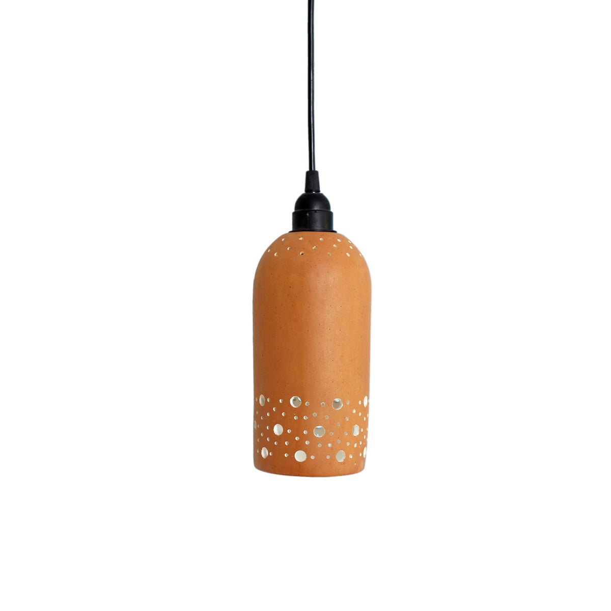 CYL Straight 1 Handmade Terracotta Ceiling Light | Verified Sustainable by Brown Living™