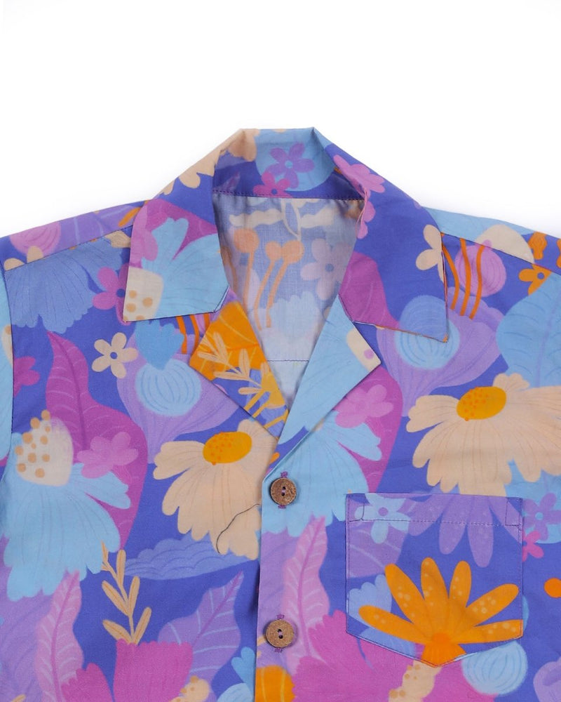 Buy Daffy Hawaiian Summer Shirt | Shop Verified Sustainable Kids Shirts on Brown Living™