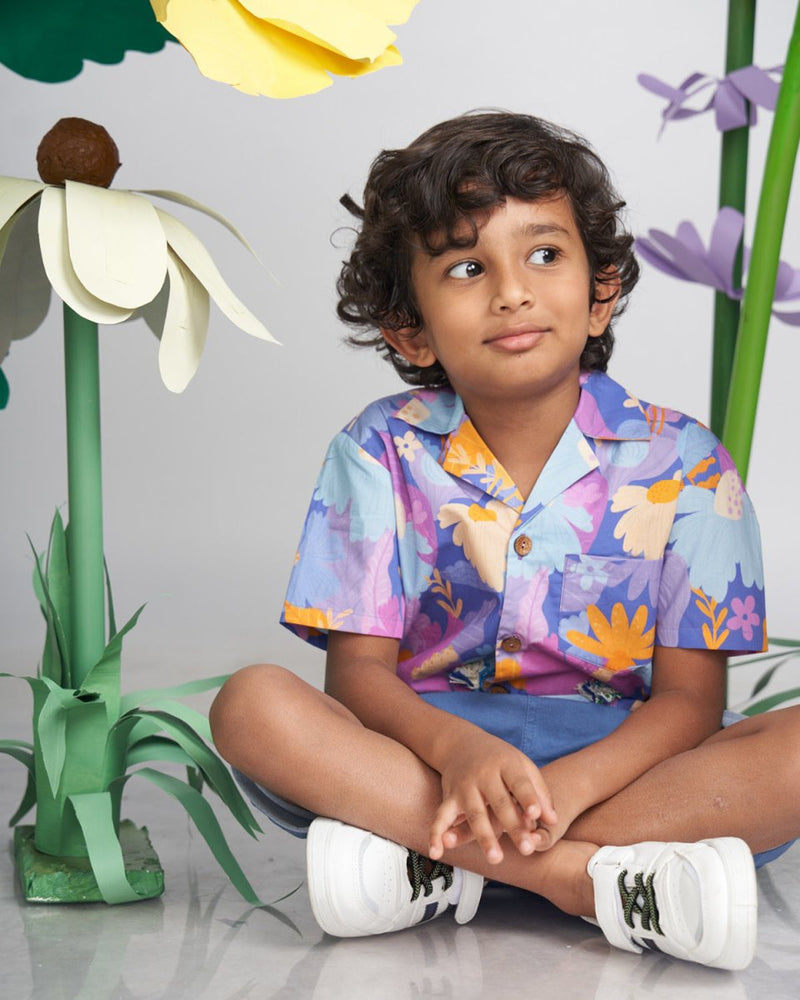 Buy Daffy Hawaiian Summer Shirt | Shop Verified Sustainable Kids Shirts on Brown Living™