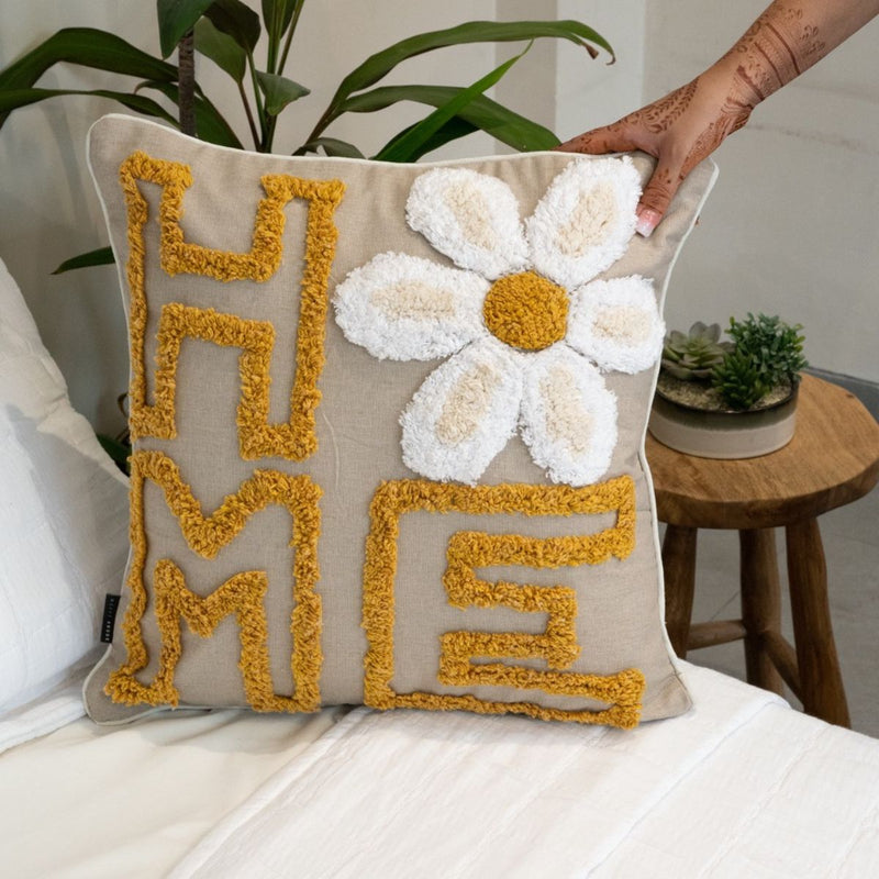 Buy Daisy Home Cushion Cover 18X18 Inches | Shop Verified Sustainable Covers & Inserts on Brown Living™