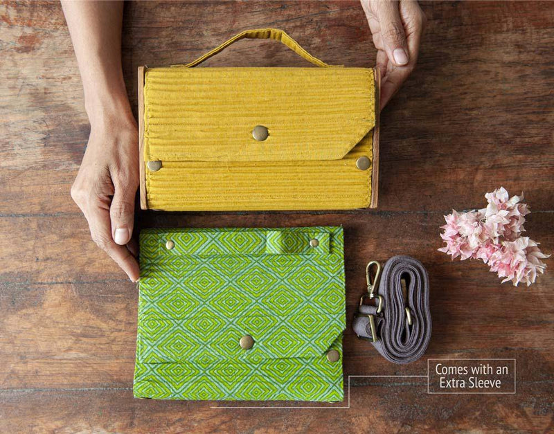 Buy Daisy Lush Box Clutch- Changeable Sleeve Set | Shop Verified Sustainable Products on Brown Living