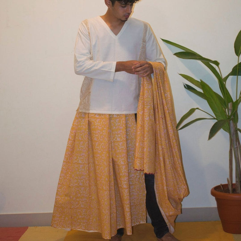 Buy Dal Khichdi Sari | Shop Verified Sustainable Products on Brown Living