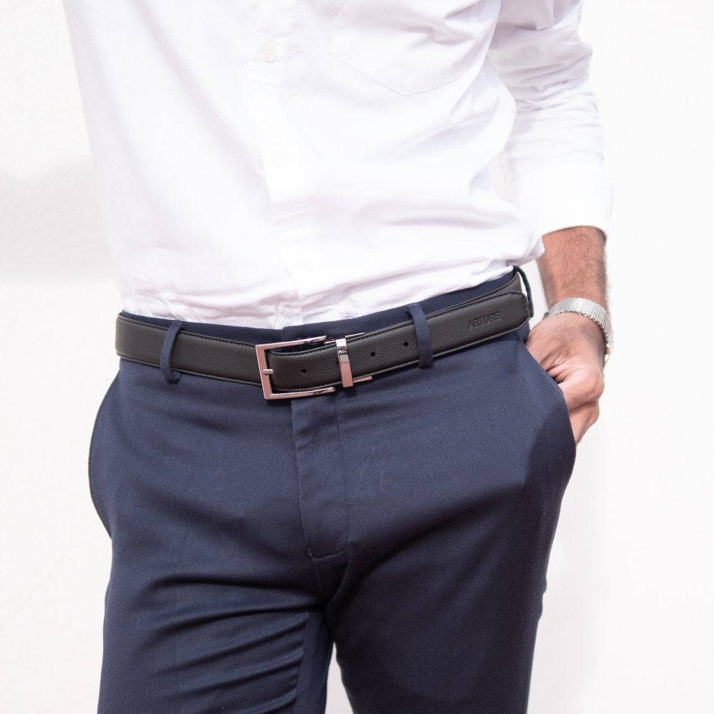 Buy Dale Men's Formal Belt Brown + Black Online on Brown Living