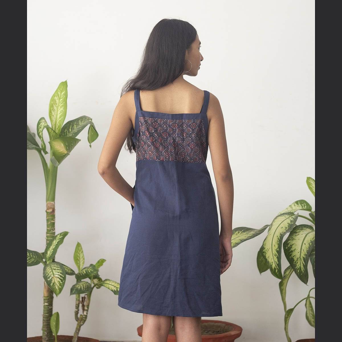 Dariya Holiday Ajrakh Dress | Verified Sustainable by Brown Living™