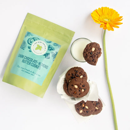 Dark Chocolate - Almond Butter Cookies - Pack of 6 | Verified Sustainable by Brown Living™