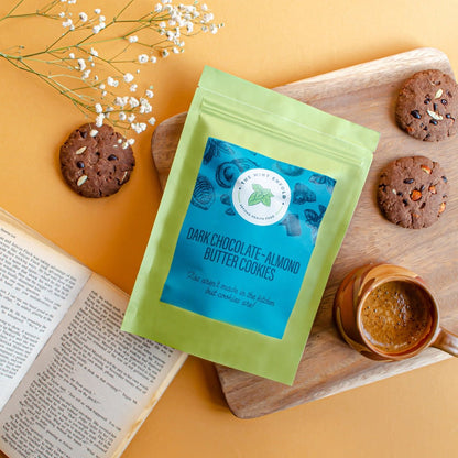 Dark Chocolate - Almond Butter Cookies - Pack of 6 | Verified Sustainable by Brown Living™