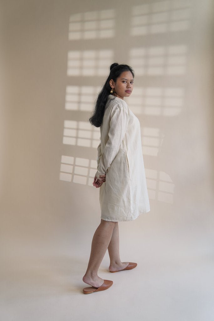 Buy Dawning Angrakha Shirt Dress | Shop Verified Sustainable Womens Dress on Brown Living™