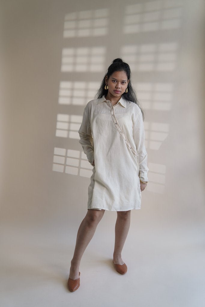 Dawning Angrakha Shirt Dress | Verified Sustainable by Brown Living™