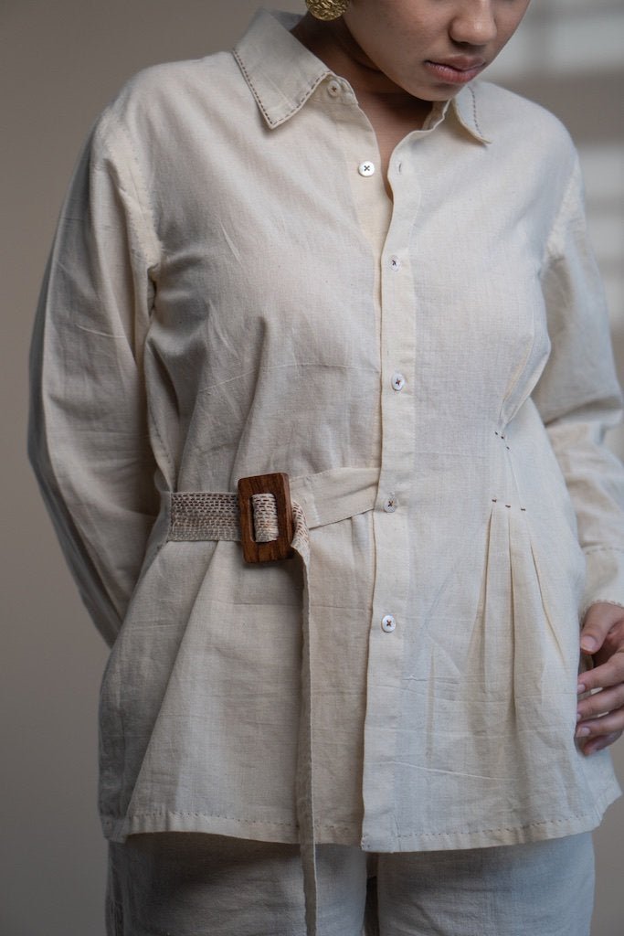 Buy Dawning Belt Shirt | Shop Verified Sustainable Womens Shirt on Brown Living™